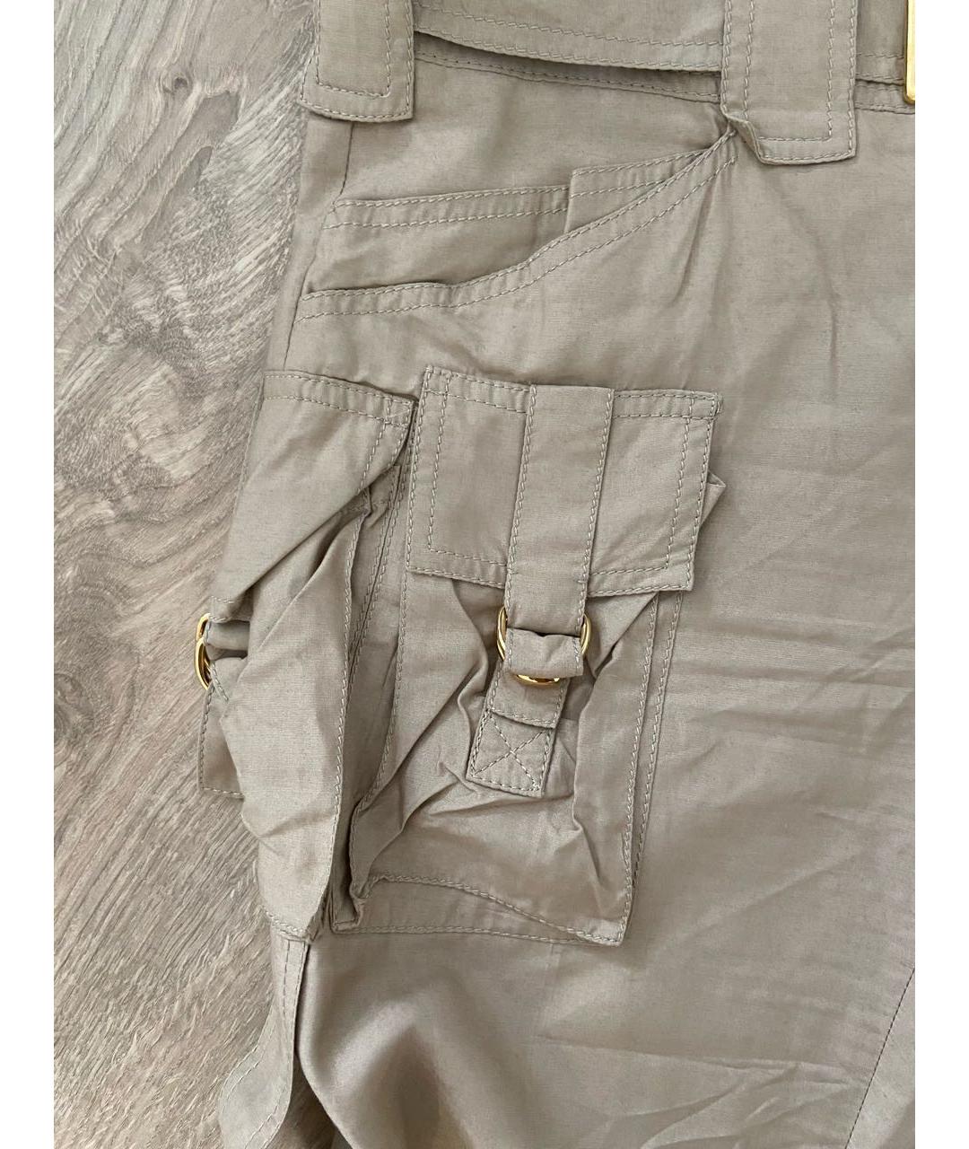GUCCI Бежевые вискозные брюки узкие, фото 5