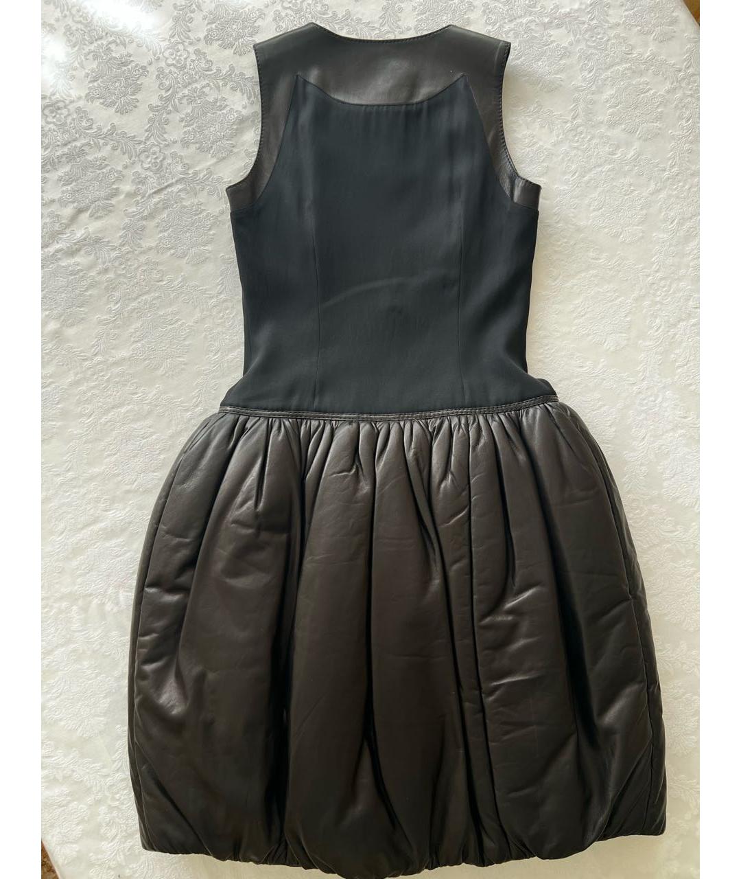 JITROIS Черное кожаное платье, фото 2