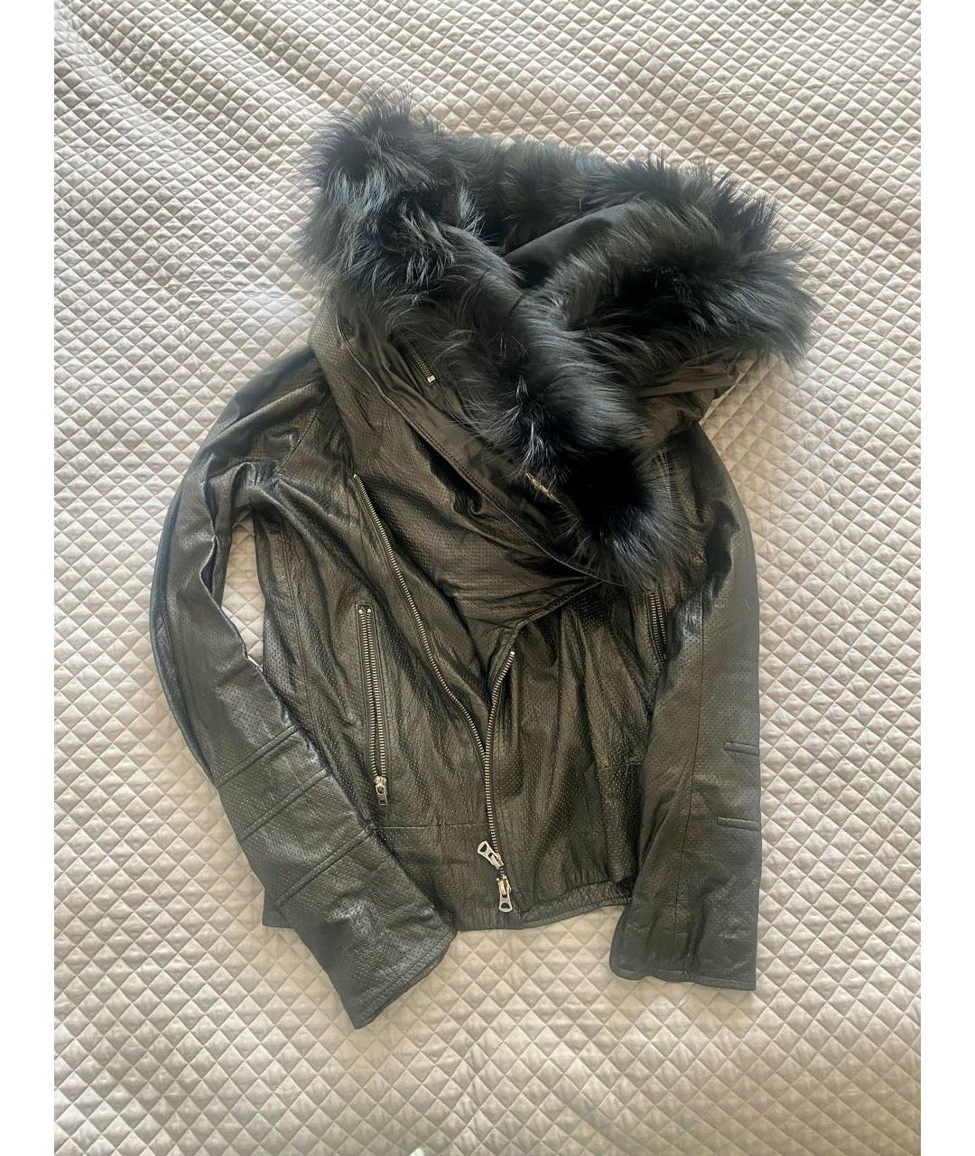LGB Черная кожаная куртка, фото 6