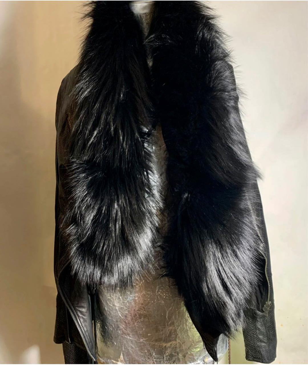 LGB Черная кожаная куртка, фото 3