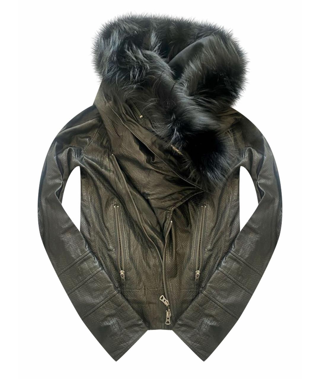 LGB Черная кожаная куртка, фото 1