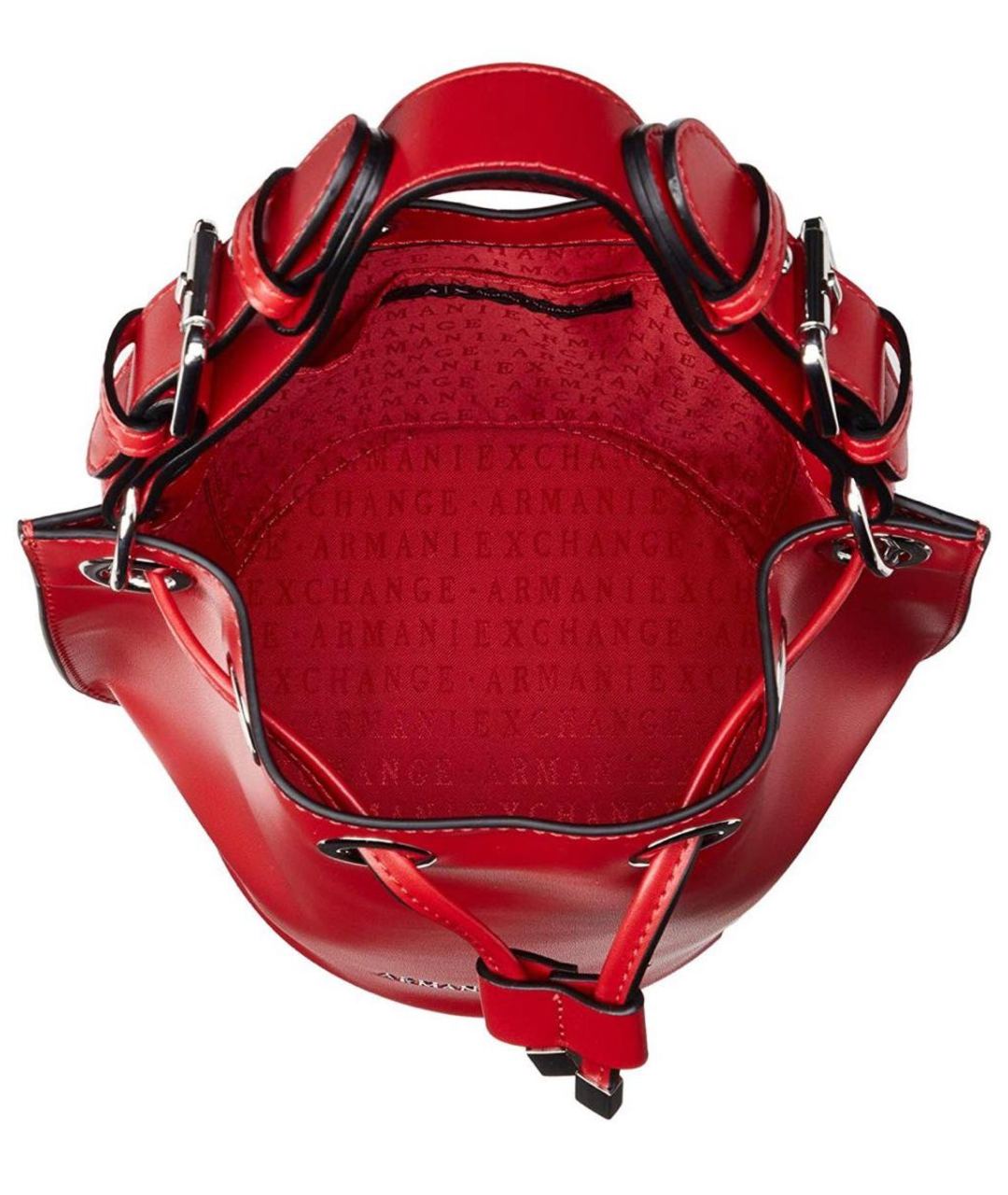 EMPORIO ARMANI Красная сумка тоут из искусственной кожи, фото 3
