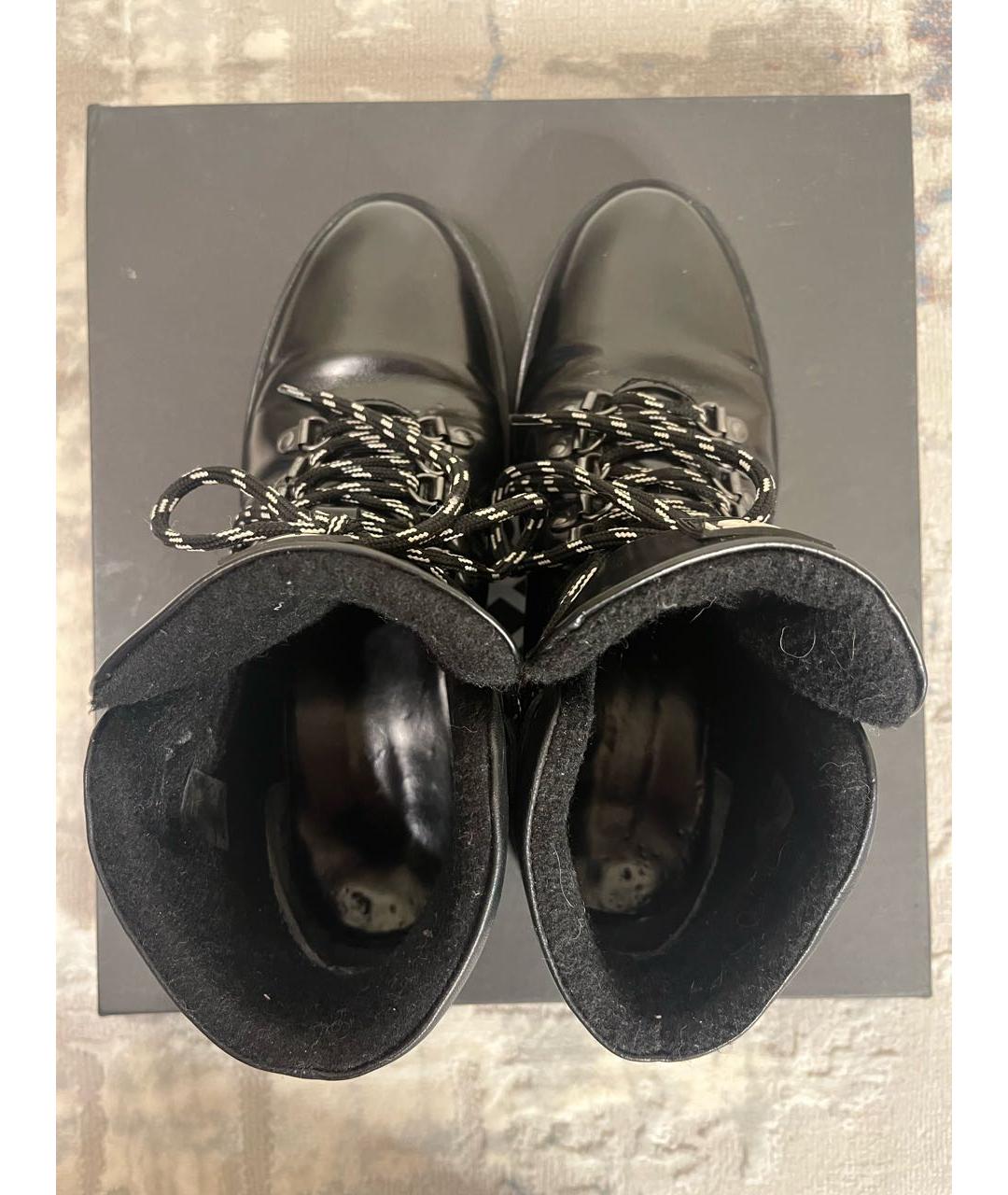 CERRUTI 1881 Черные кожаные ботинки, фото 3