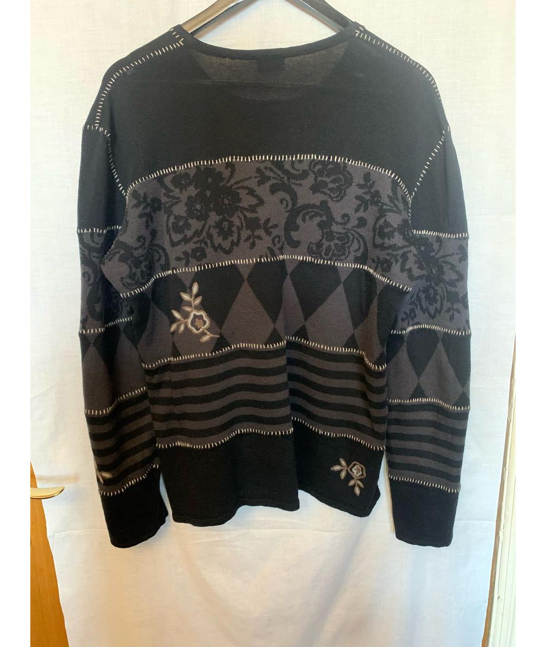 KENZO Черный хлопковый джемпер / свитер, фото 2