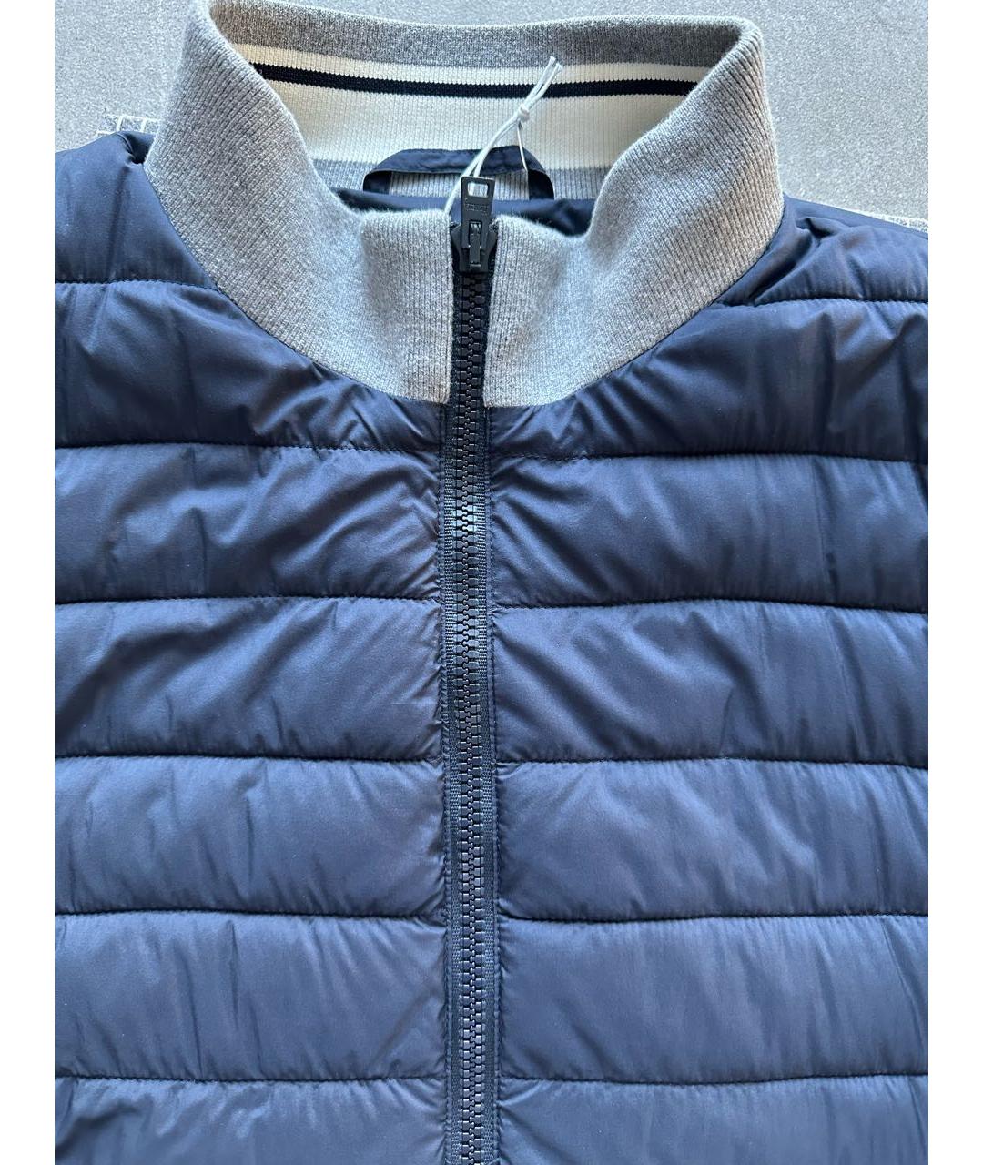 HERNO Темно-синяя куртка, фото 4