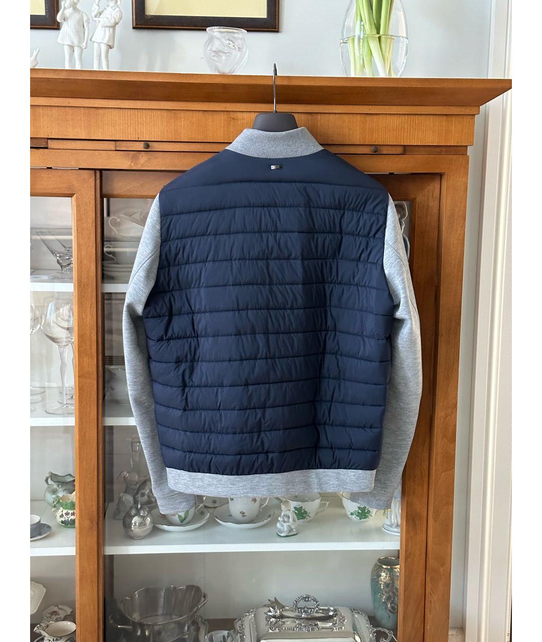 HERNO Темно-синяя куртка, фото 2