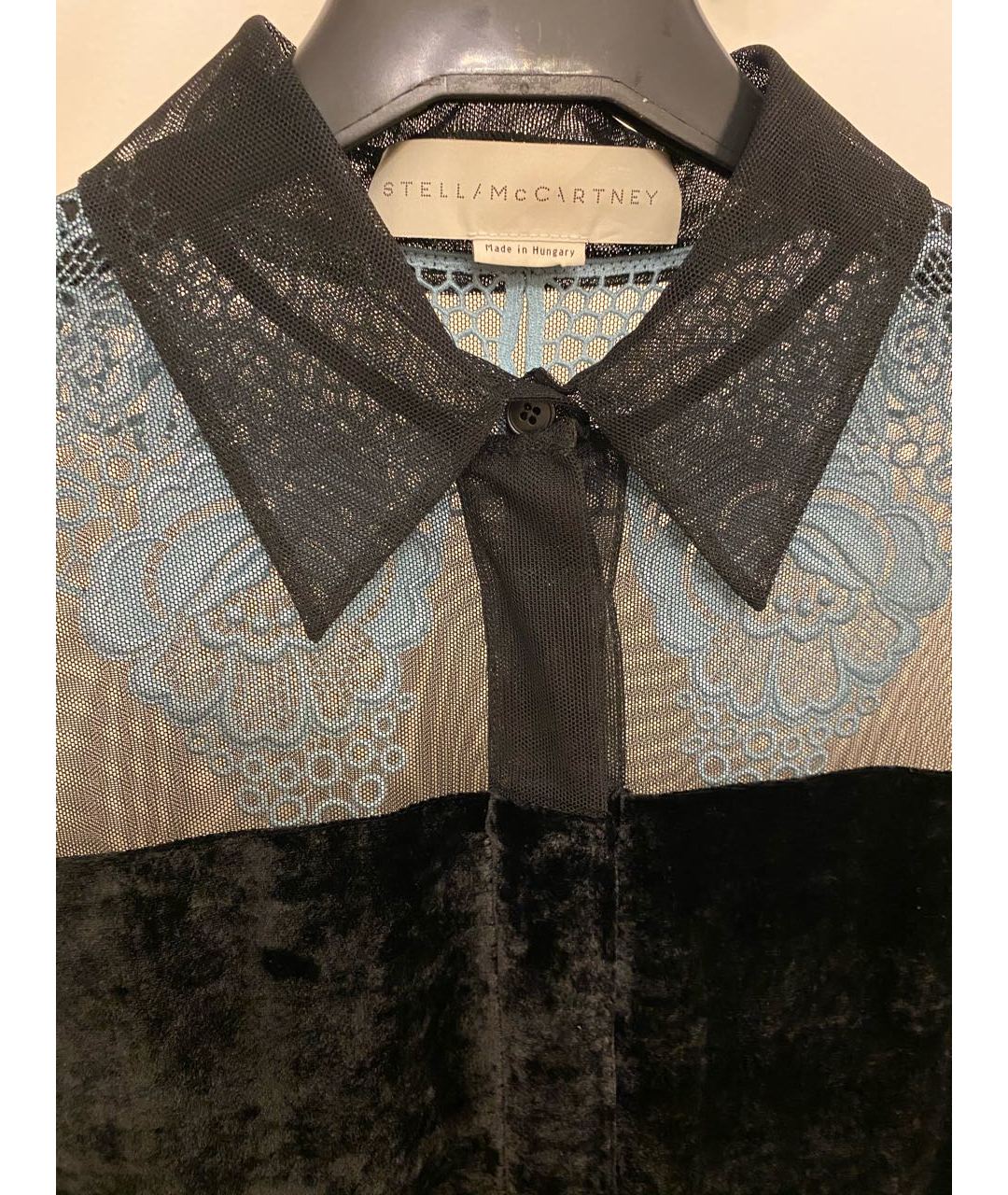 STELLA MCCARTNEY Черная бархатная рубашка, фото 3