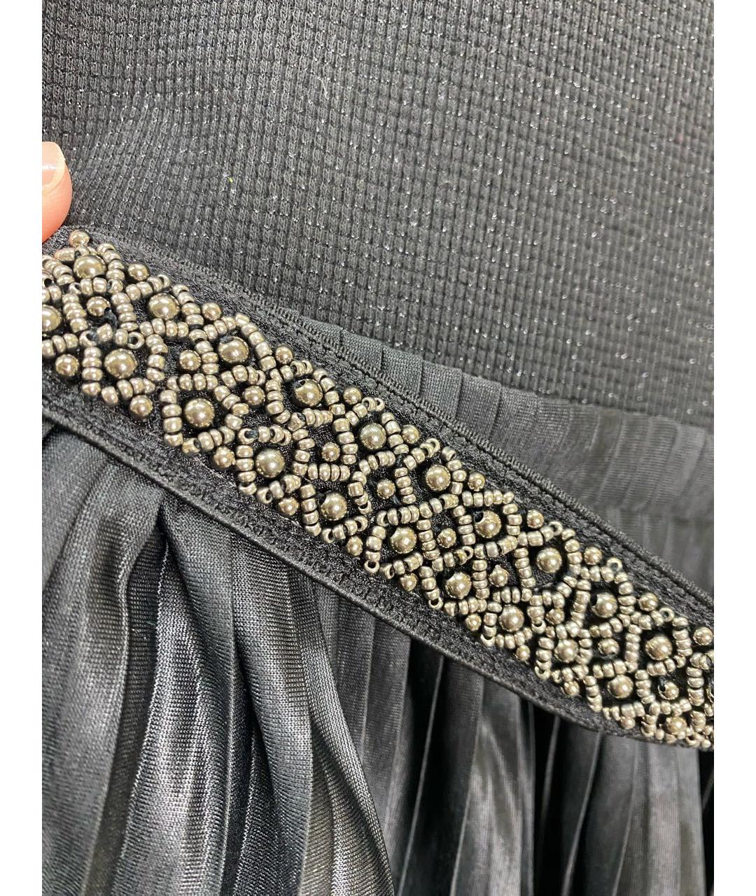LIU JO Черное вискозное повседневное платье, фото 4