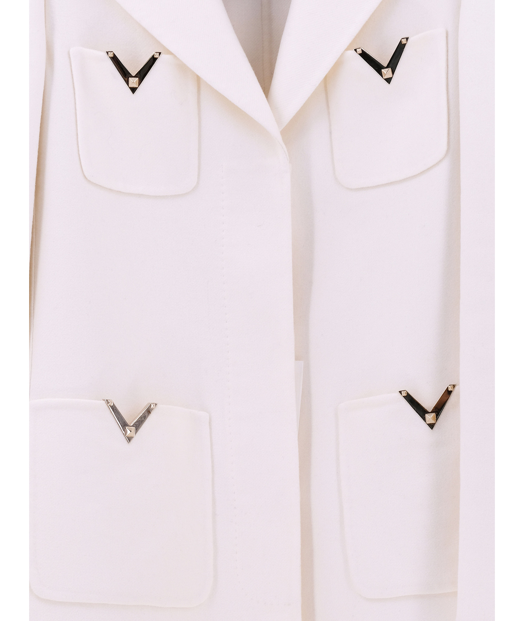 VALENTINO Белое шелковое пальто, фото 4