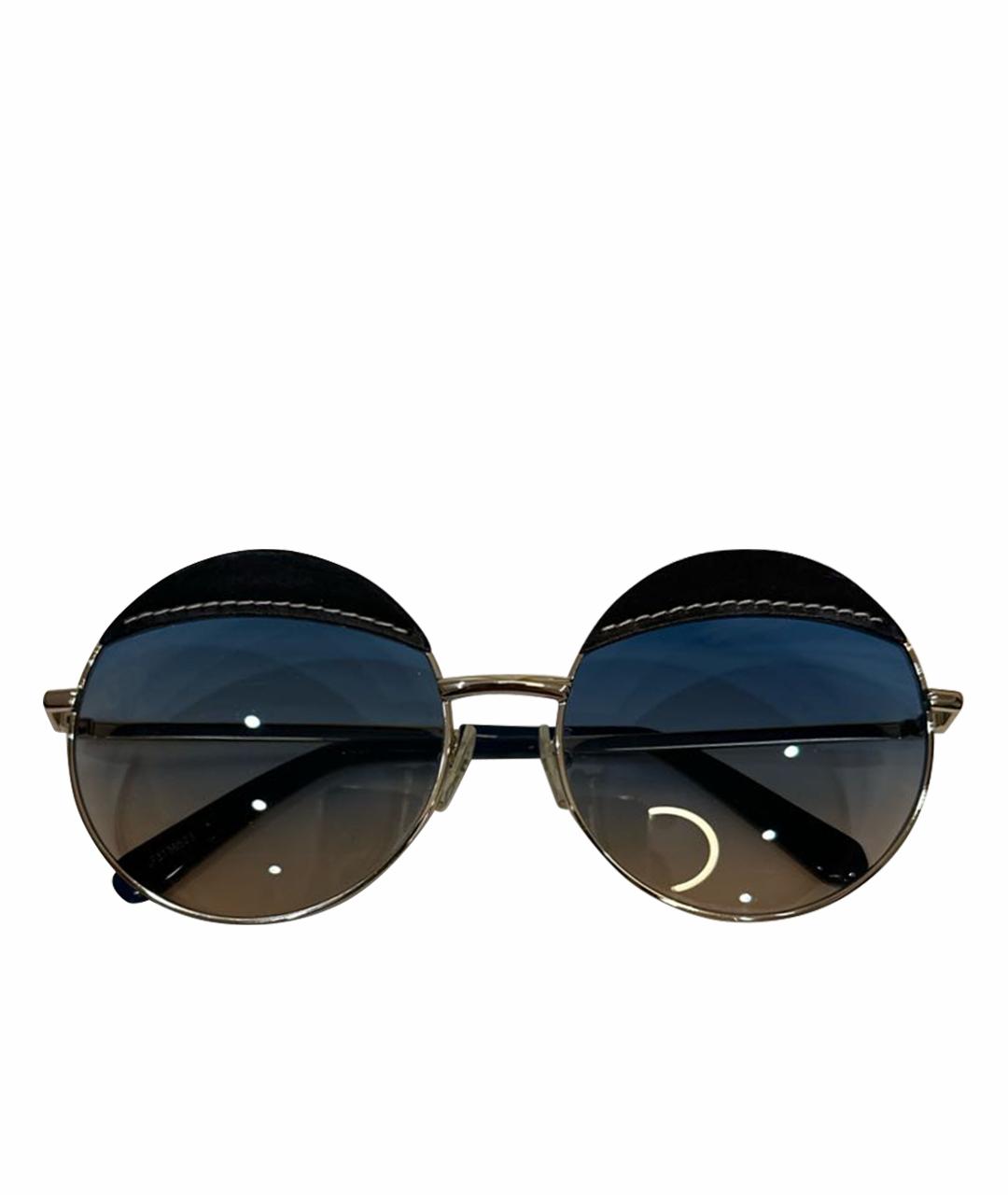 LOEWE Темно-синие металлические солнцезащитные очки, фото 1