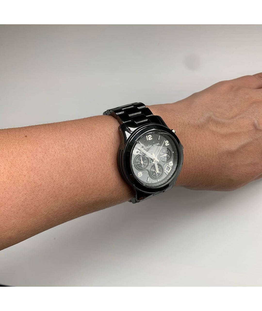MICHAEL KORS Черные керамические часы, фото 3