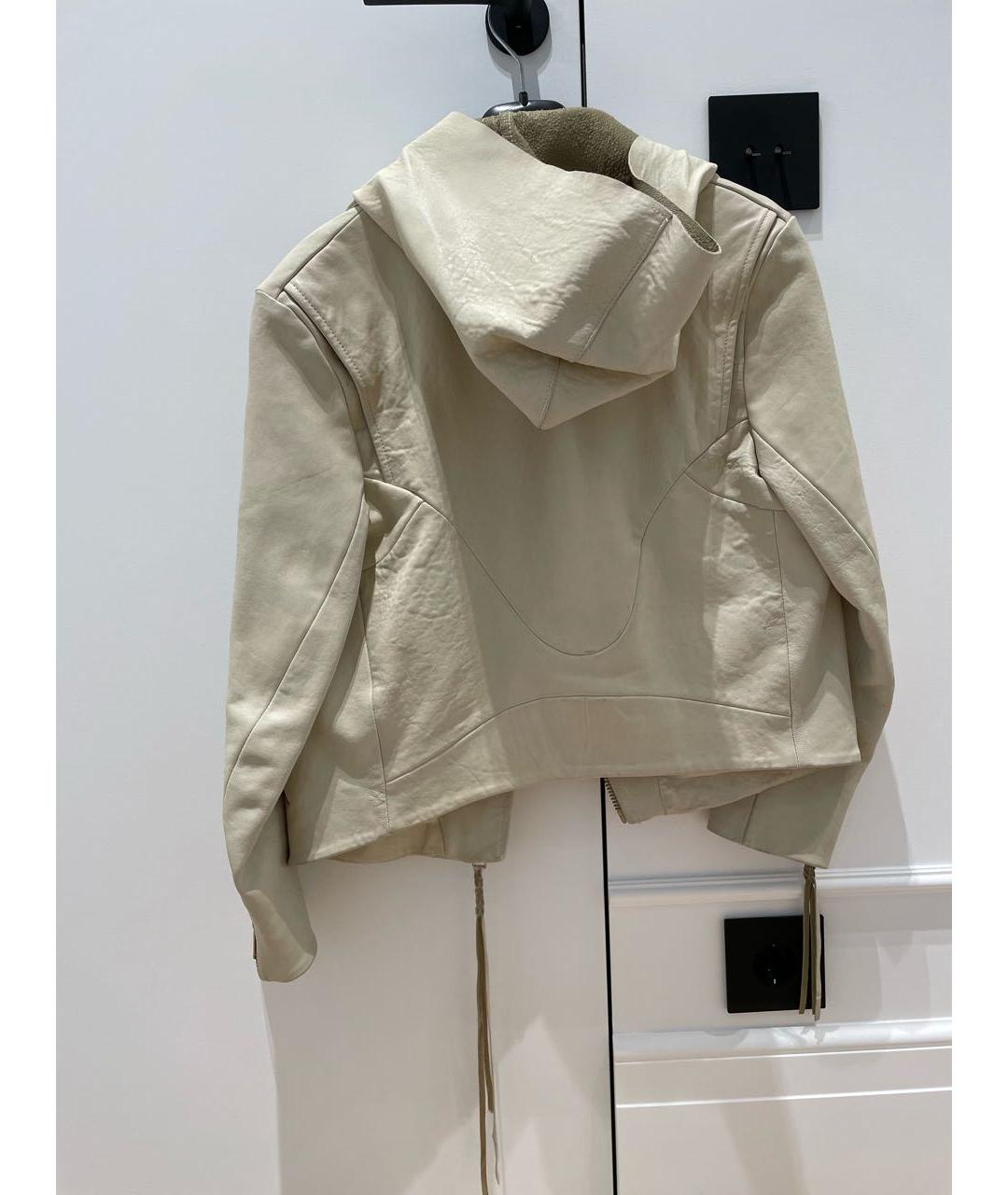 ACNE STUDIOS Бежевая кожаная куртка, фото 2