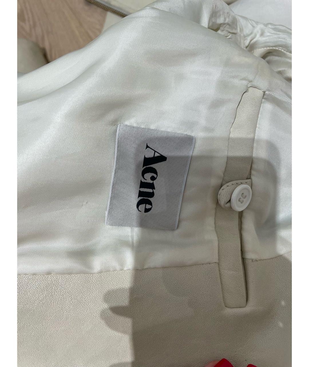 ACNE STUDIOS Бежевая кожаная куртка, фото 6