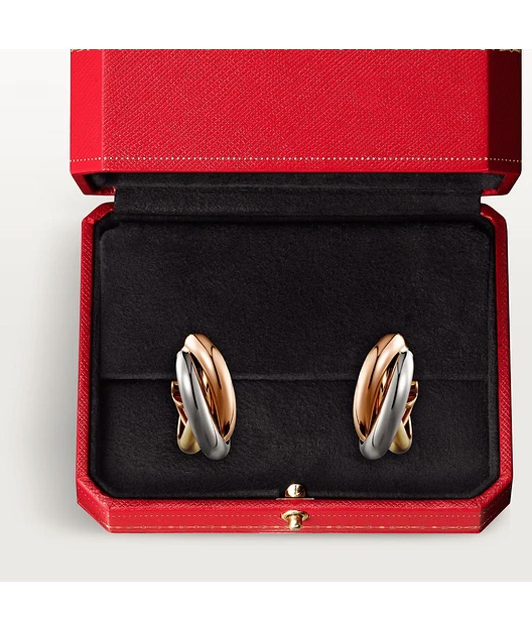 CARTIER Золотые серьги из белого золота, фото 5