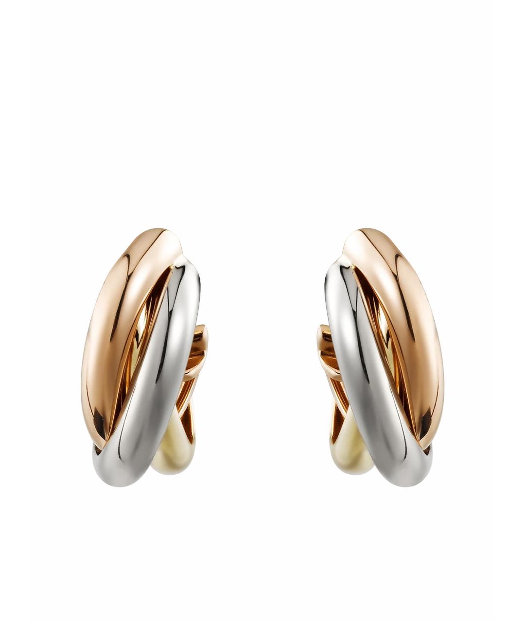 CARTIER Золотые серьги из белого золота, фото 1