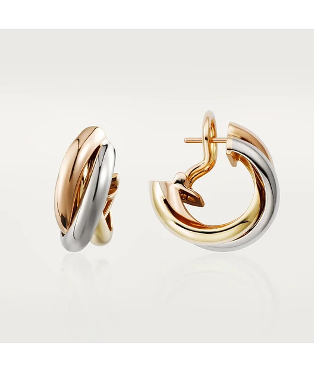 CARTIER Золотые серьги из белого золота, фото 2