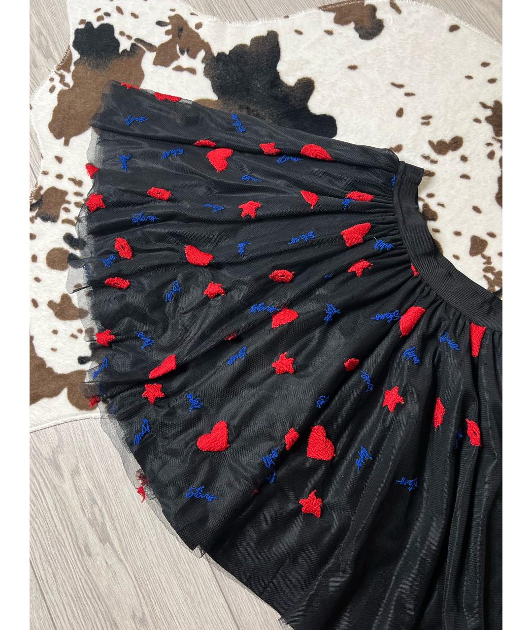 PINKO Черная полиэстеровая юбка мини, фото 3