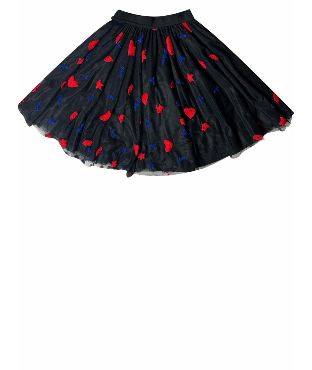 PINKO Черная полиэстеровая юбка мини, фото 1
