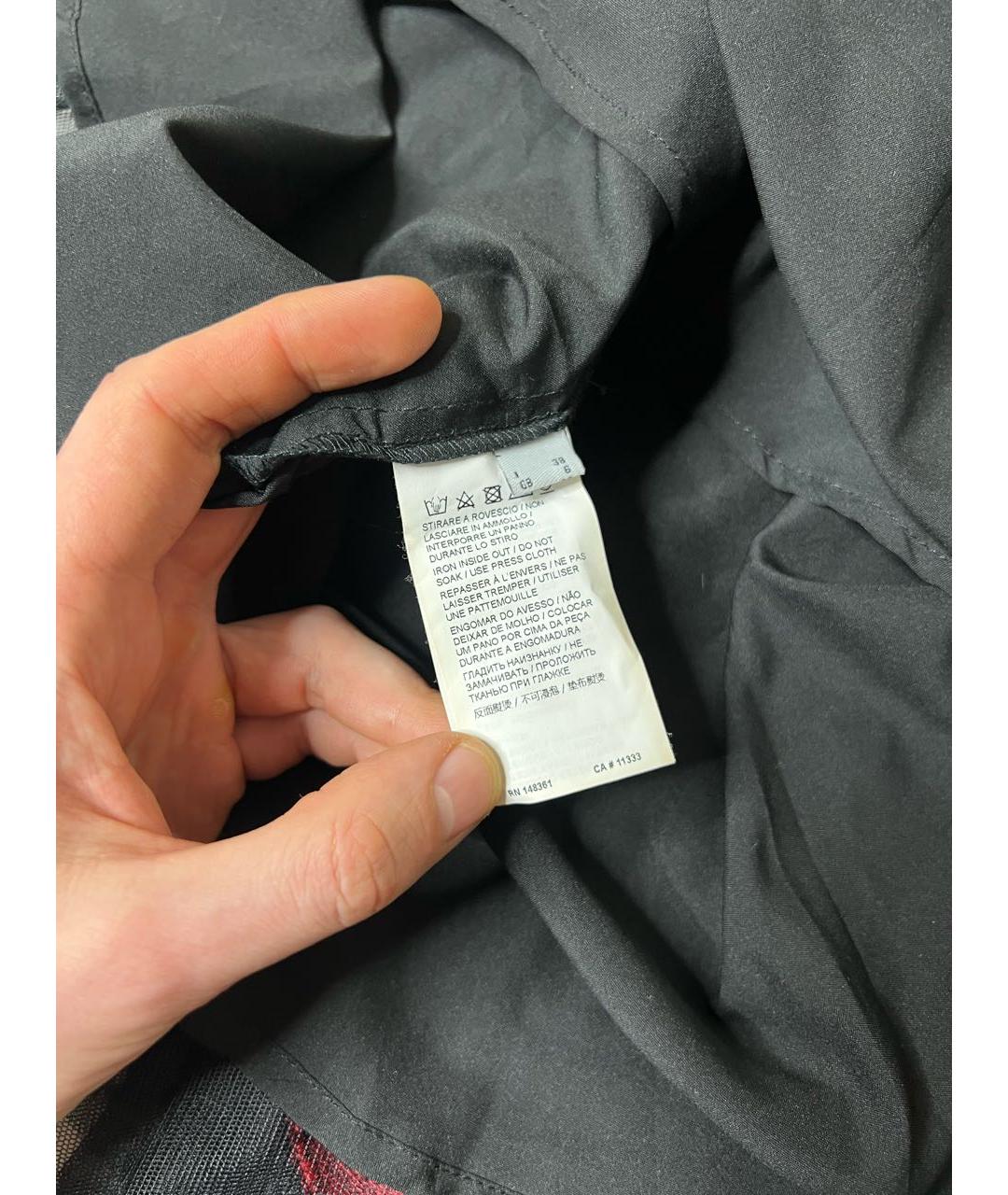 PINKO Черная полиэстеровая юбка мини, фото 6