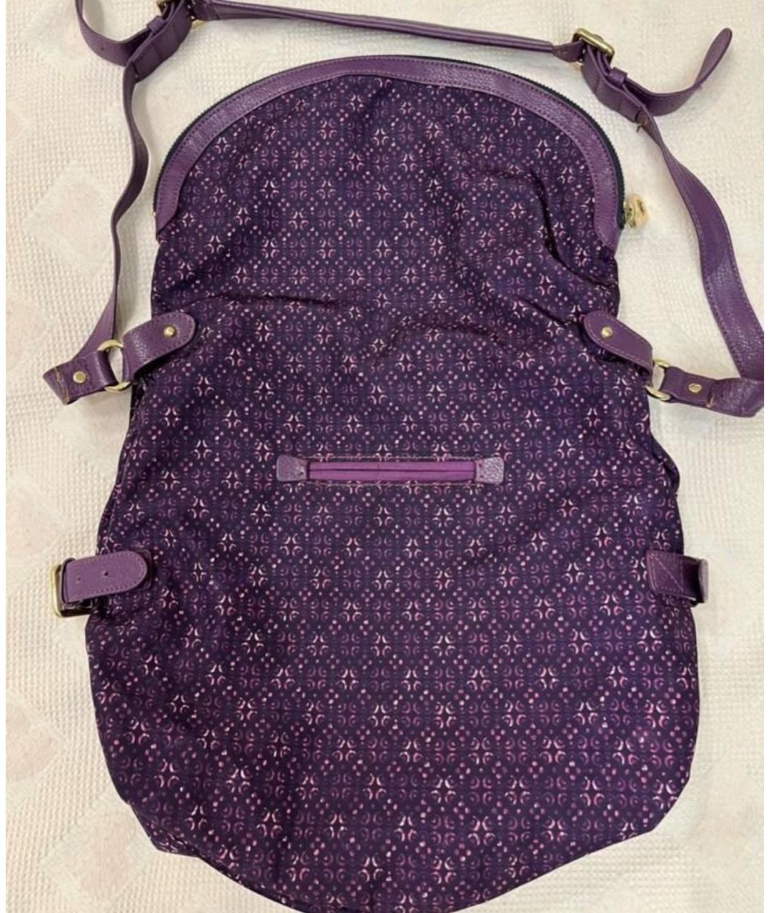 JUICY COUTURE Фиолетовая тканевая сумка через плечо, фото 3