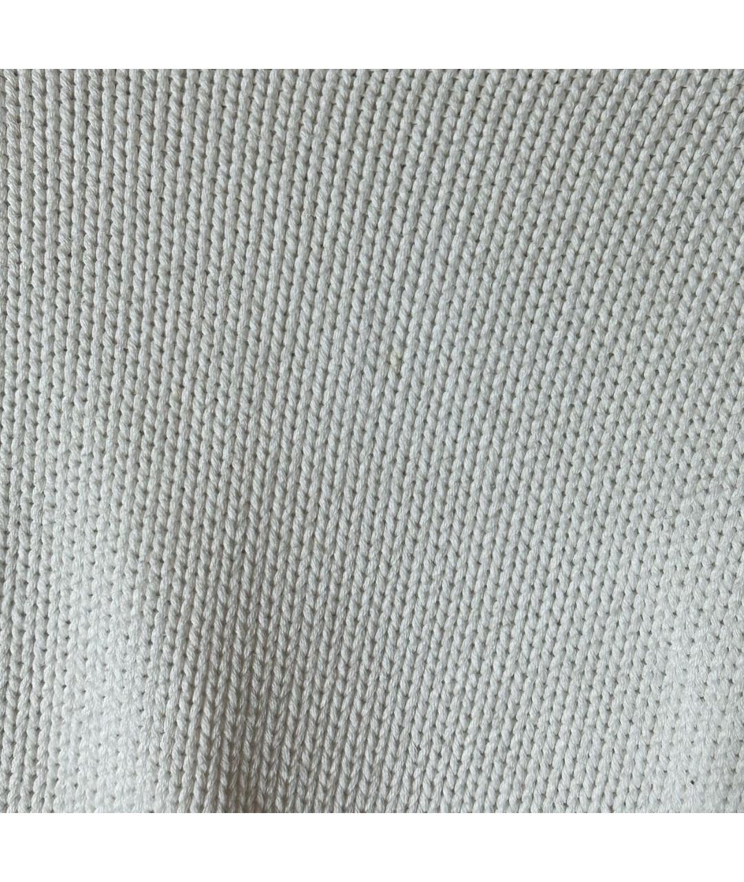 PINKO Белый хлопковый джемпер / свитер, фото 4