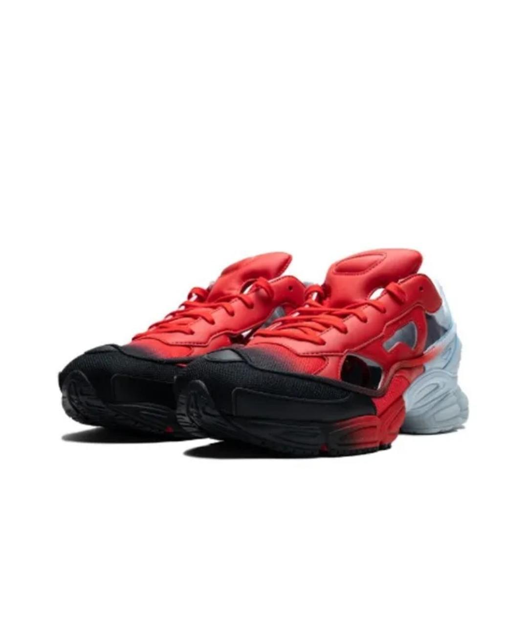 ADIDAS Красные кожаные низкие кроссовки / кеды, фото 2