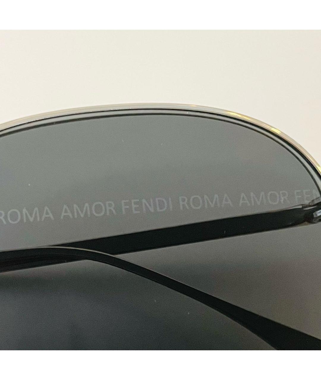 FENDI Серые металлические солнцезащитные очки, фото 8