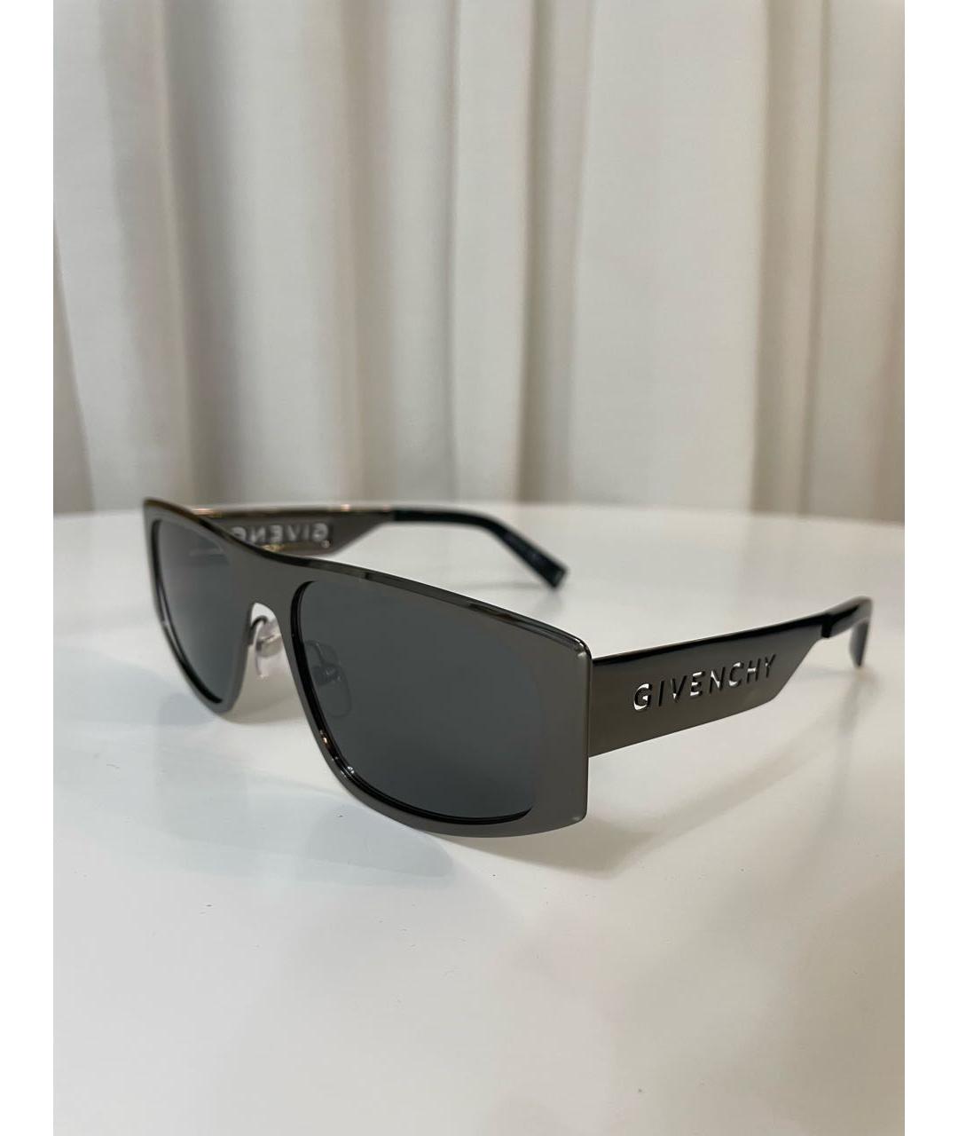 GIVENCHY Черные металлические солнцезащитные очки, фото 7