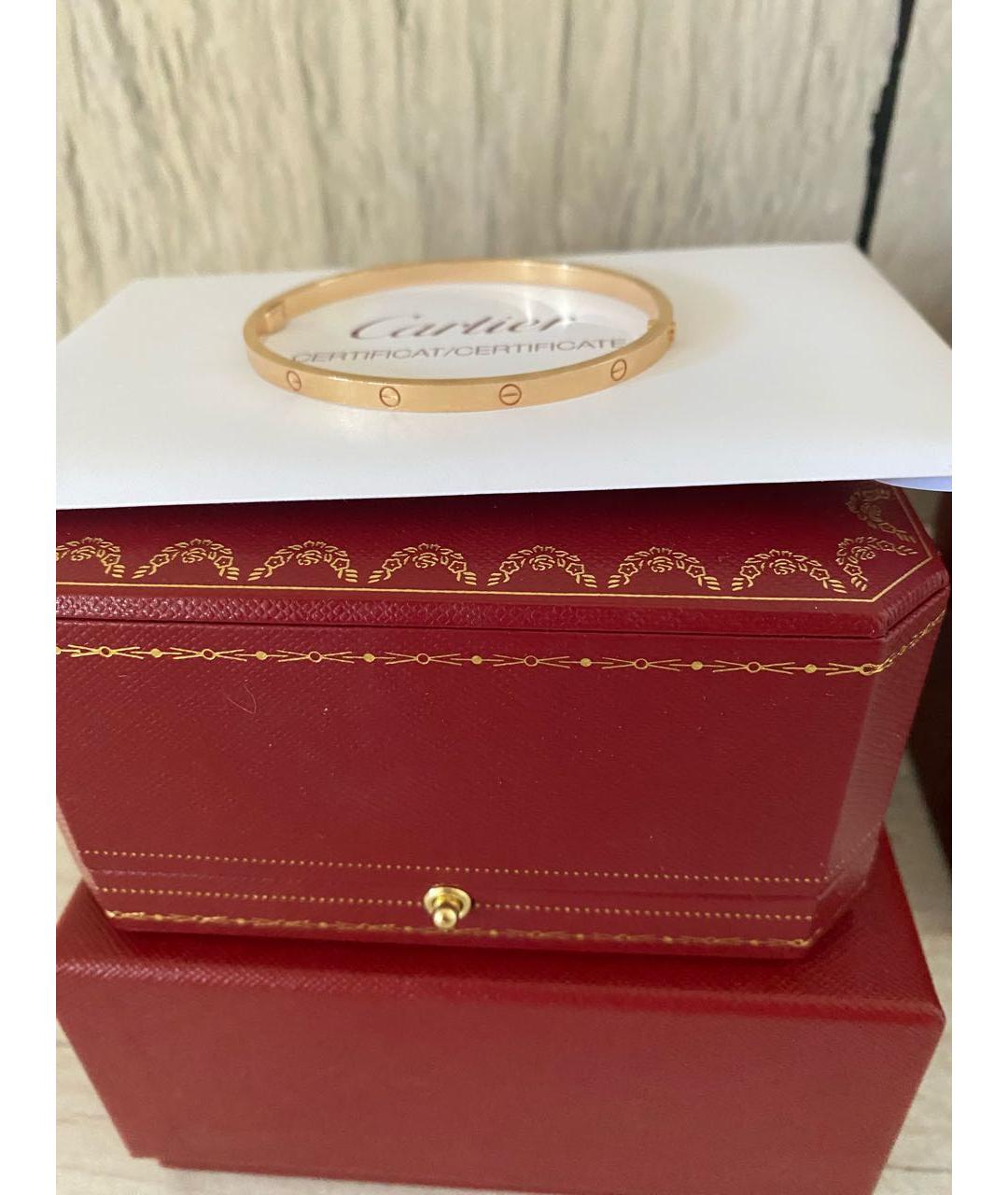 CARTIER Розовый браслет из розового золота, фото 2