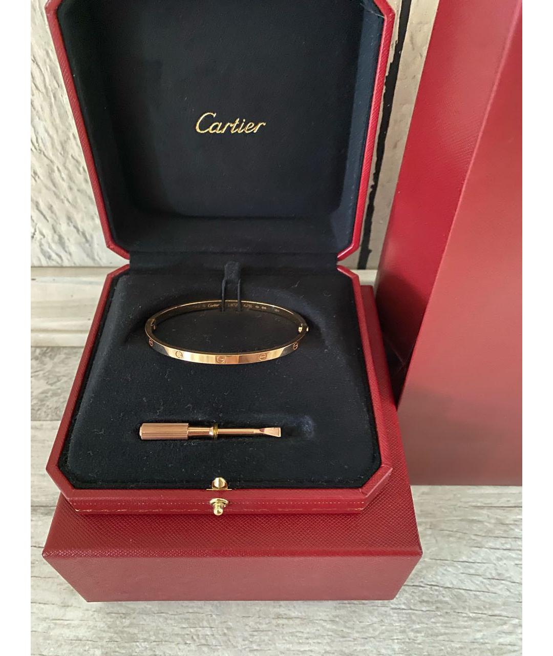 CARTIER Розовый браслет из розового золота, фото 4