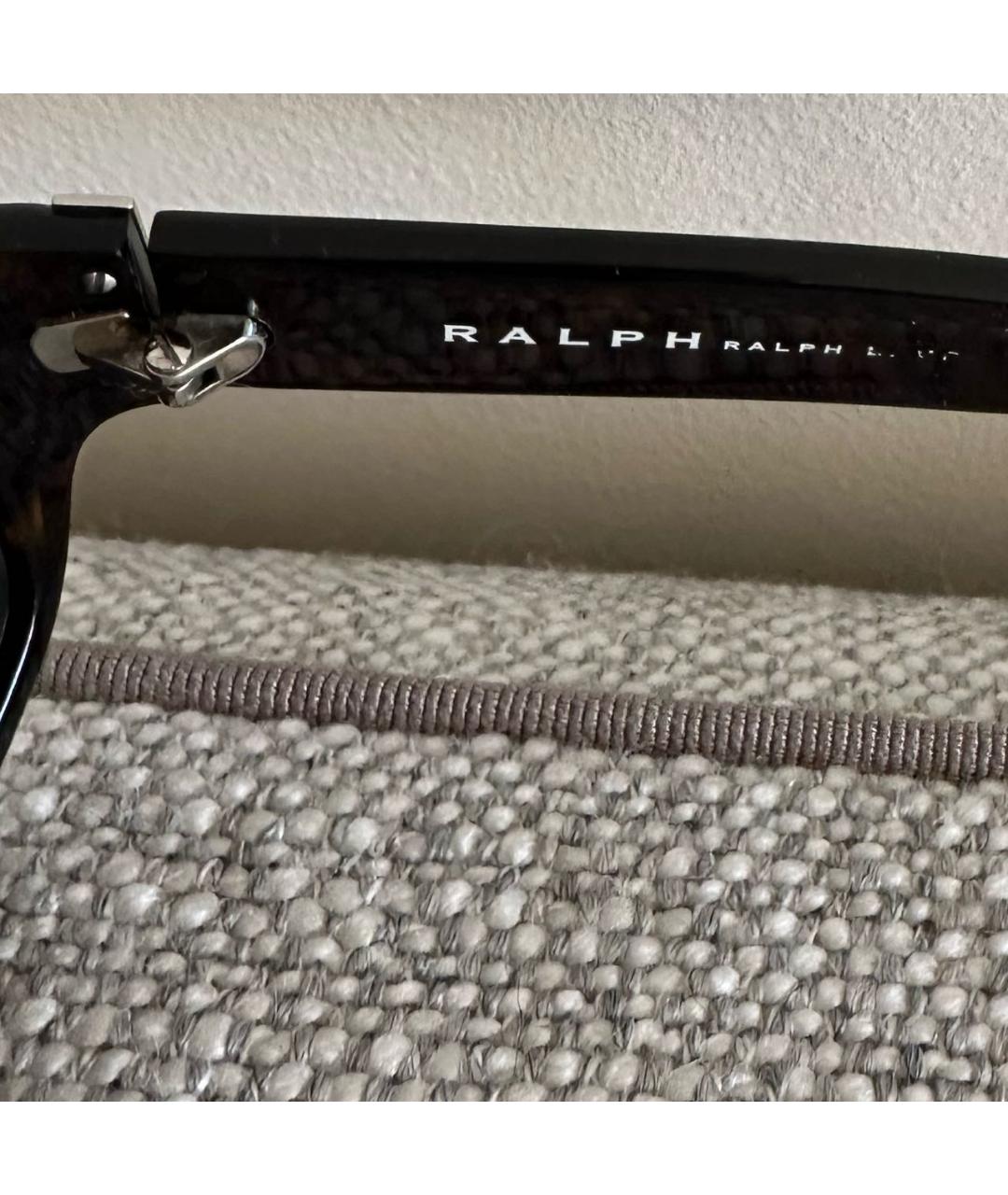 RALPH LAUREN Коричневые пластиковые солнцезащитные очки, фото 7