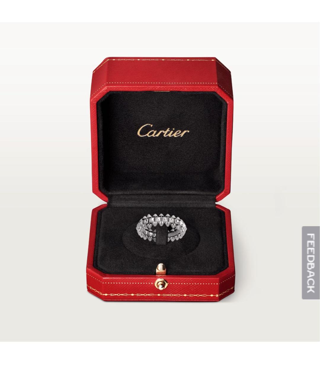 CARTIER Белое кольцо из белого золота, фото 2