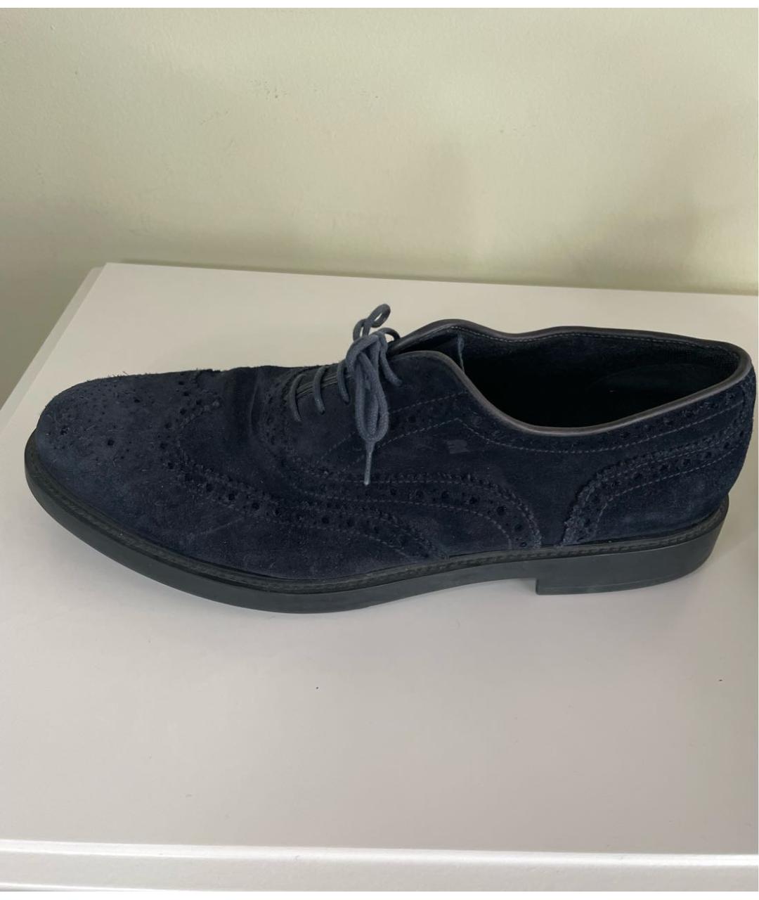 FRATELLI ROSSETTI Темно-синие замшевые туфли, фото 8