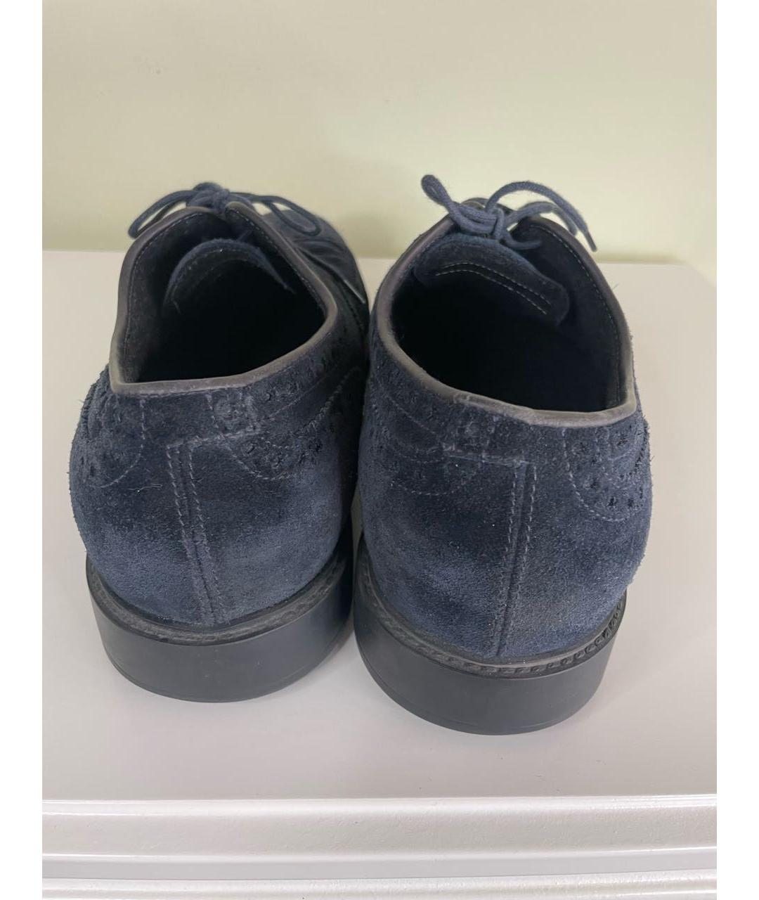 FRATELLI ROSSETTI Темно-синие замшевые туфли, фото 4