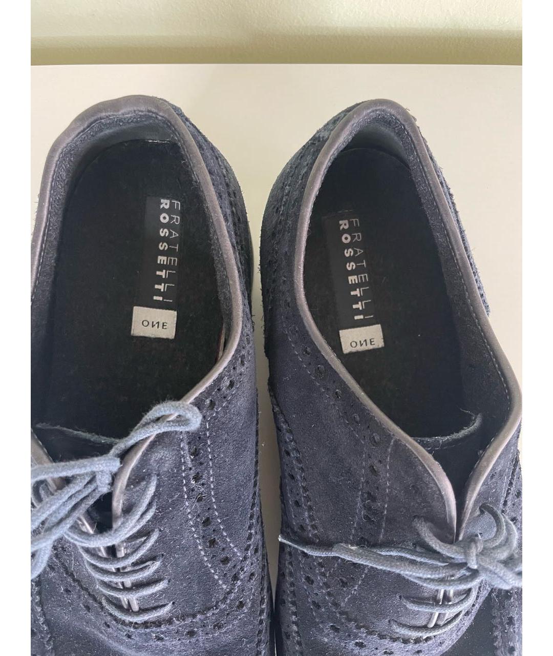 FRATELLI ROSSETTI Темно-синие замшевые туфли, фото 6