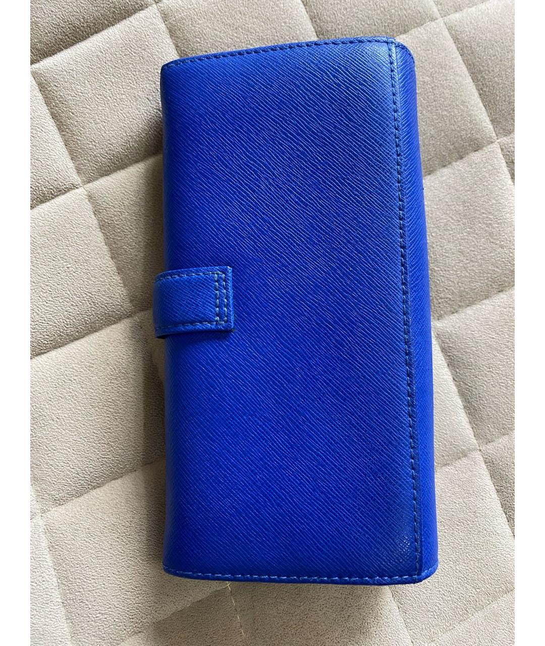 FURLA Синий кожаный кошелек, фото 3