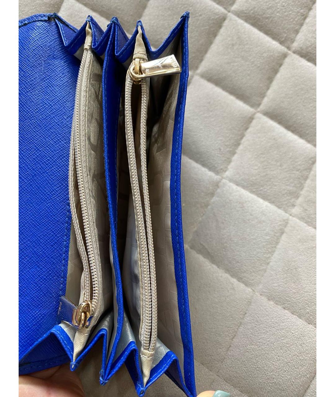 FURLA Синий кожаный кошелек, фото 4