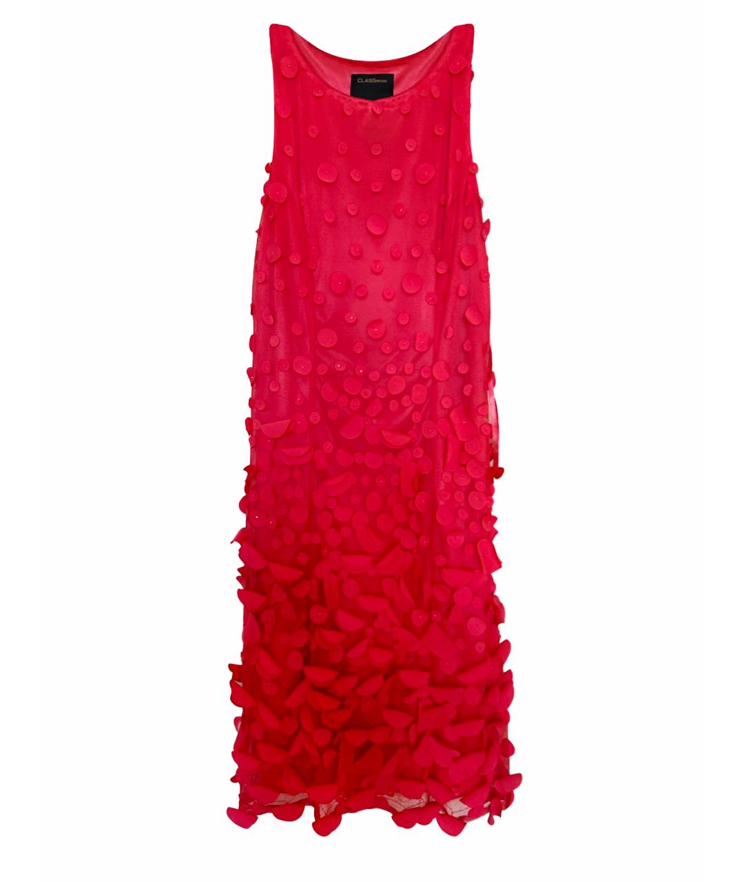 CAVALLI CLASS Розовое вискозное коктейльное платье, фото 1