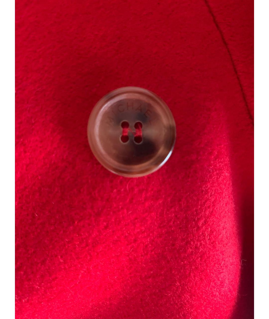 MICHAEL MICHAEL KORS Красное шерстяное пальто, фото 8