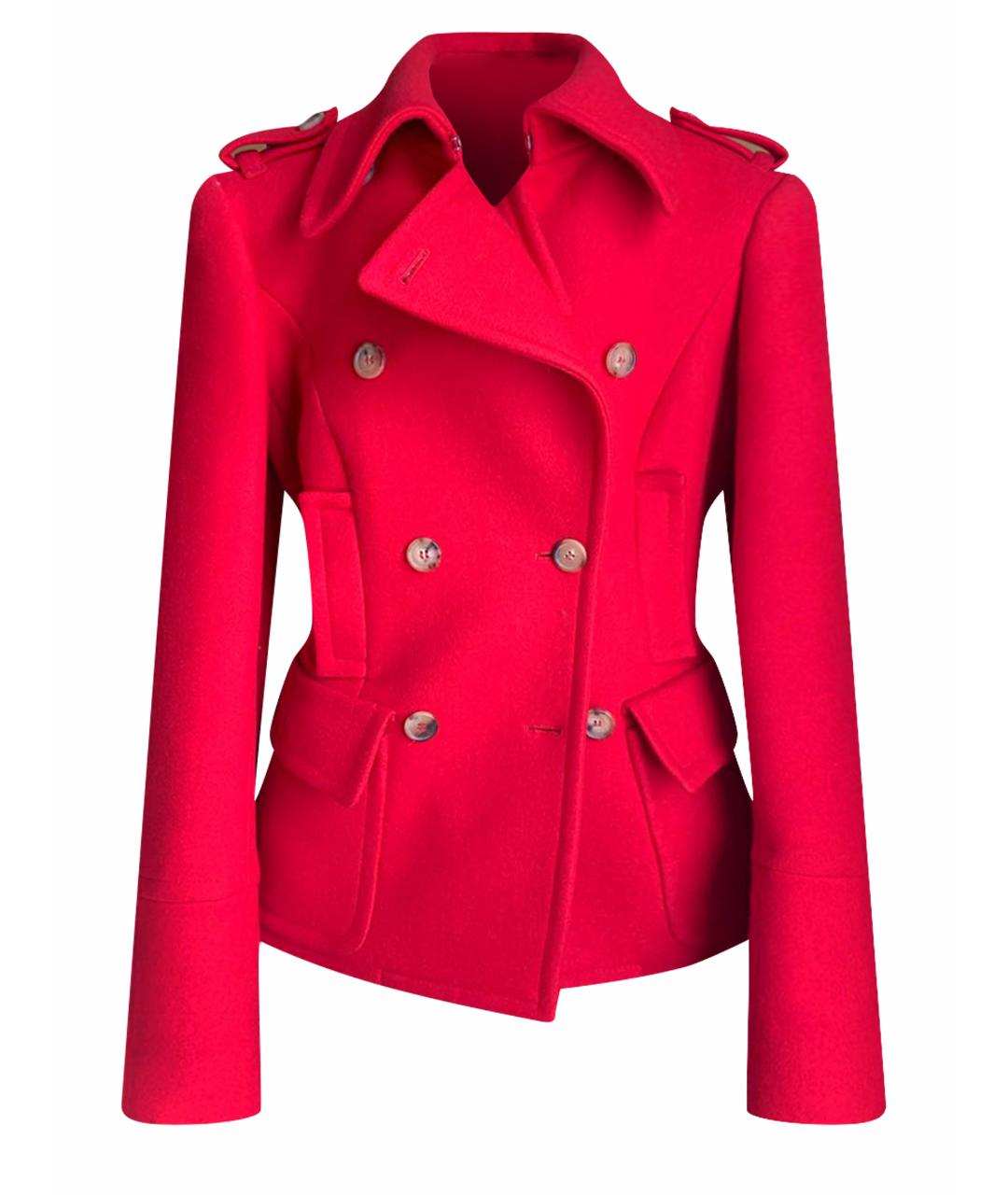 MICHAEL MICHAEL KORS Красное шерстяное пальто, фото 1