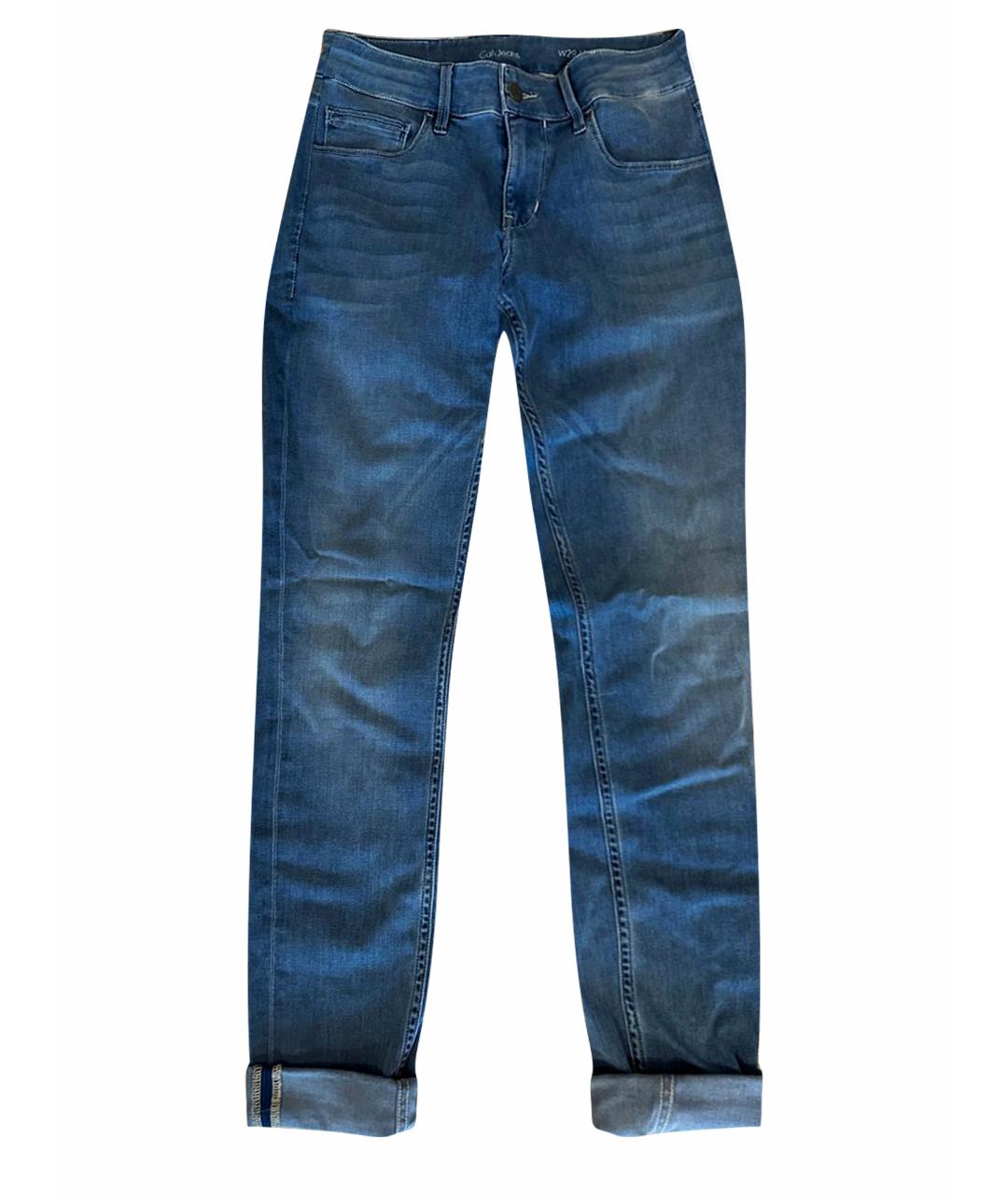 CALVIN KLEIN Хлопко-полиэстеровые джинсы слим, фото 1