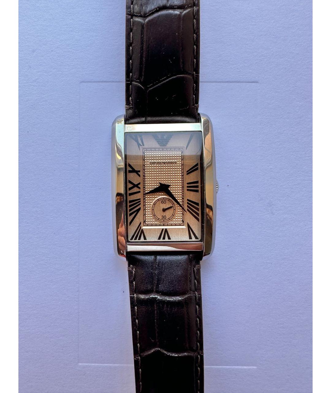 EMPORIO ARMANI Золотые стальные часы, фото 7