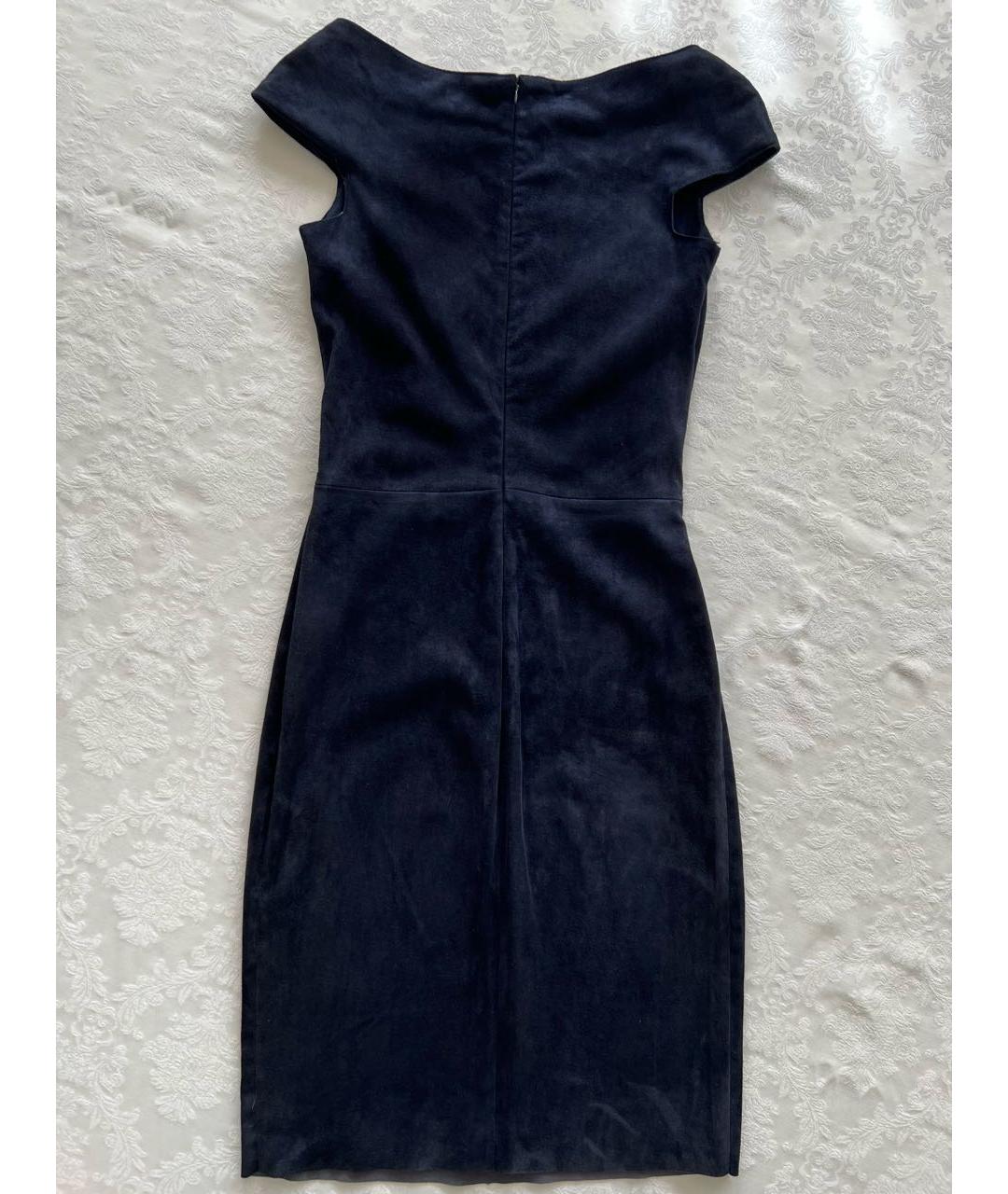 JITROIS Темно-синее замшевое повседневное платье, фото 2