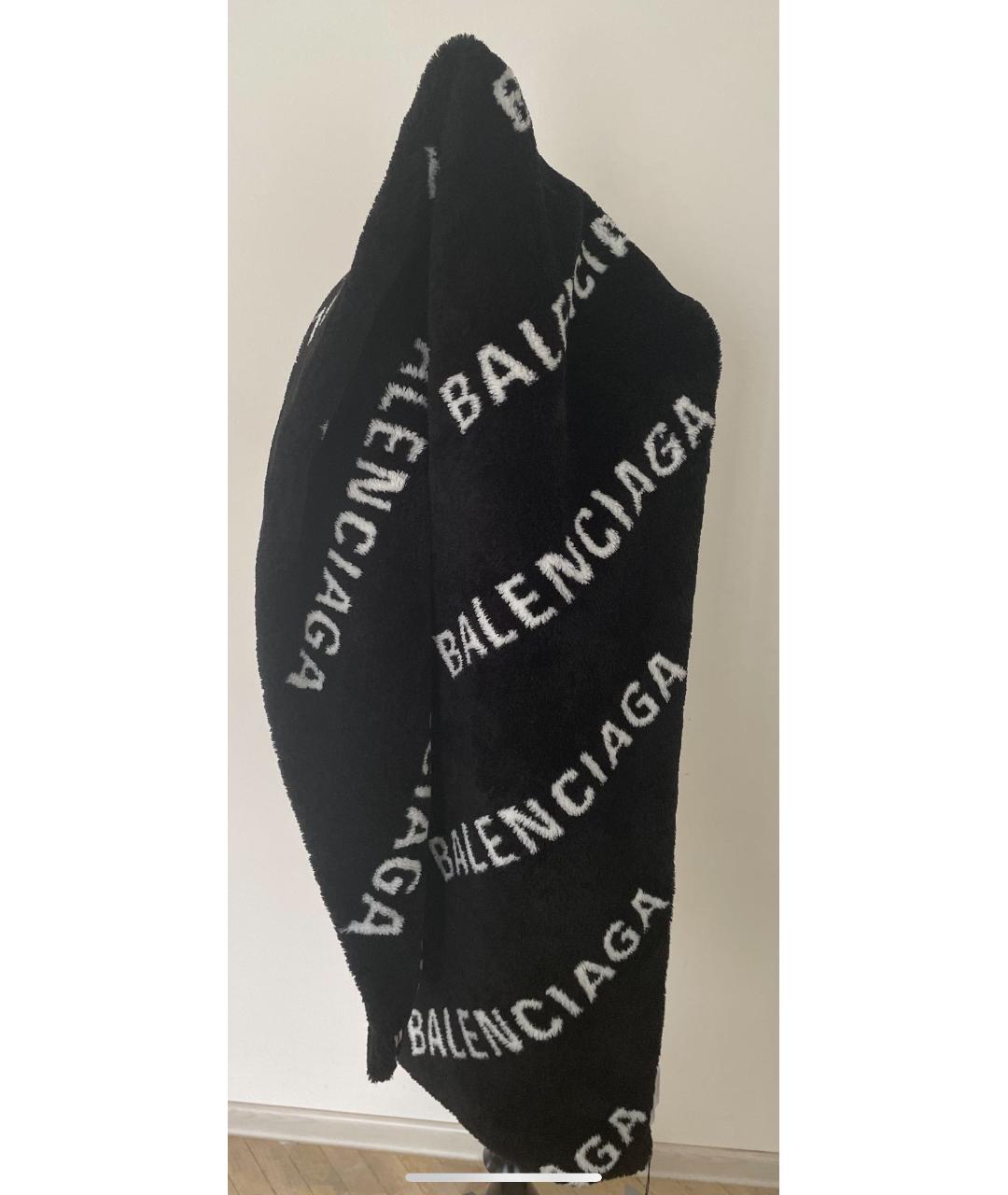 BALENCIAGA Черный шарф, фото 9