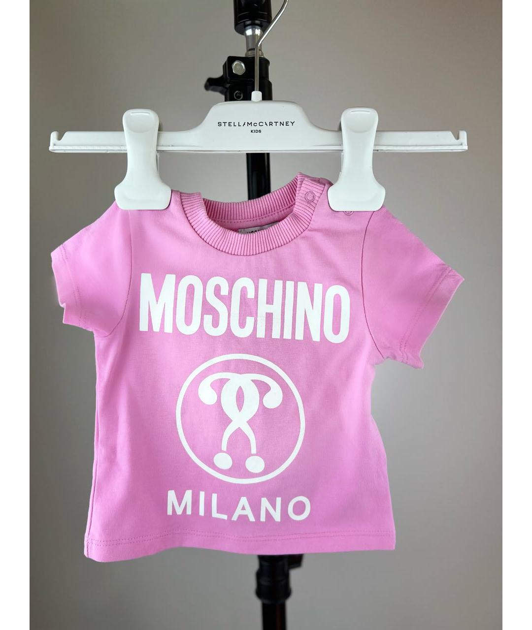 MOSCHINO Розовый футболка / топ, фото 6
