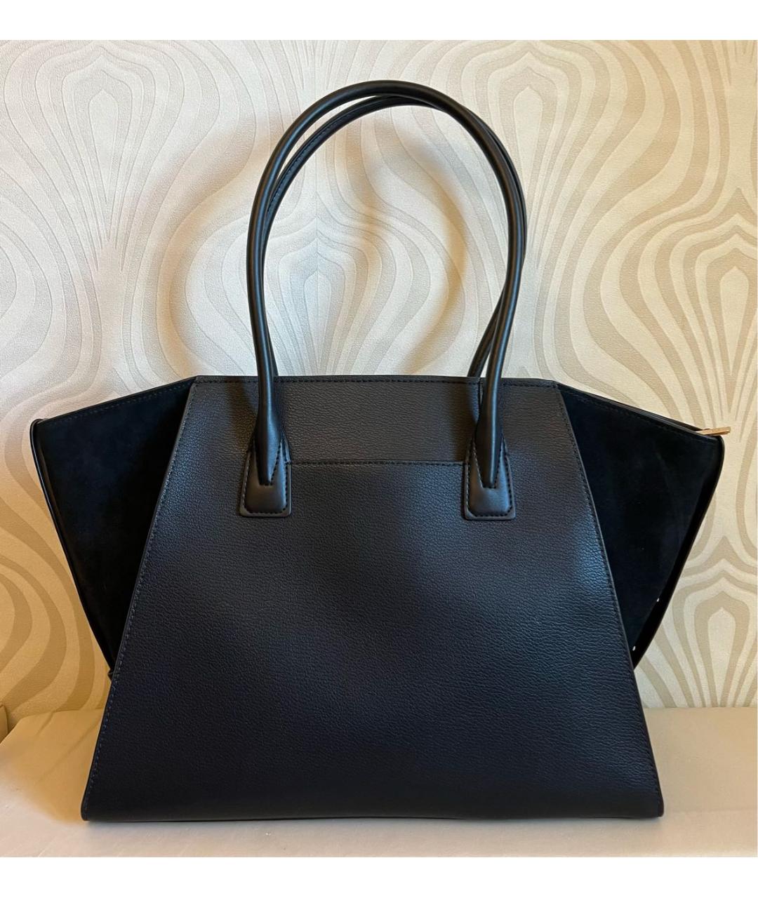 MICHAEL KORS Черная кожаная сумка тоут, фото 3