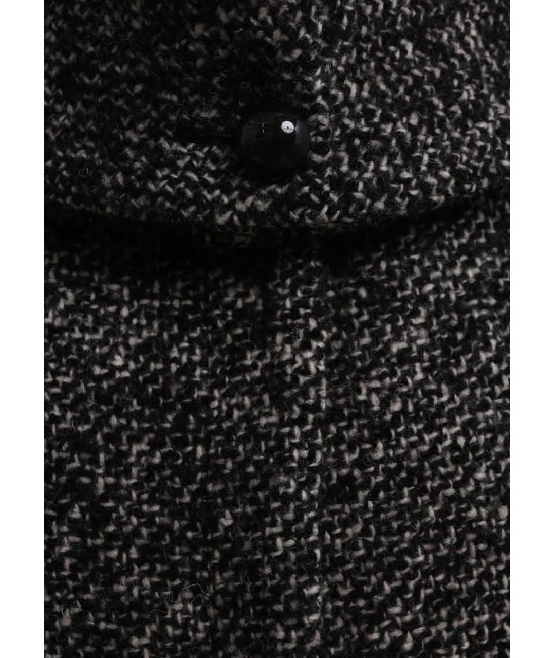 VERSACE Черное шерстяное пальто, фото 3