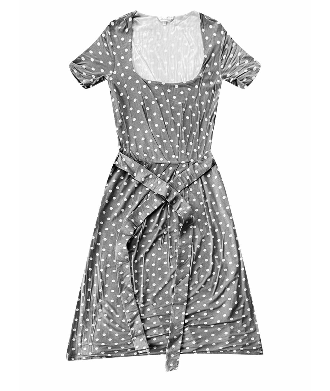 MAX MARA Серое вискозное повседневное платье, фото 1