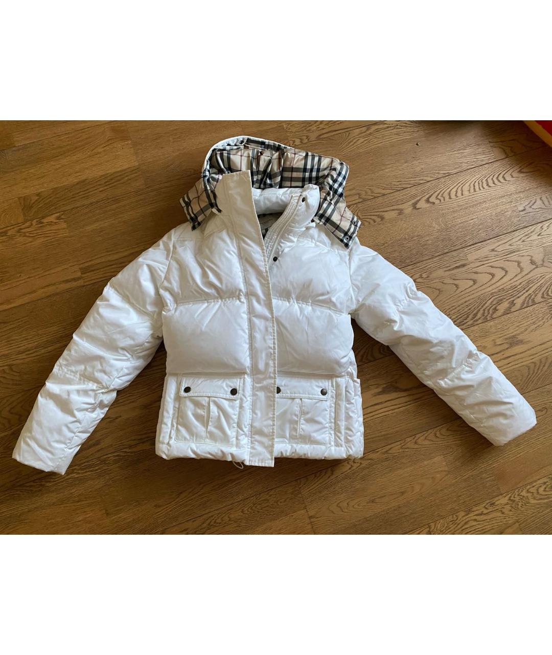 Burberry white puffer jacket best sale