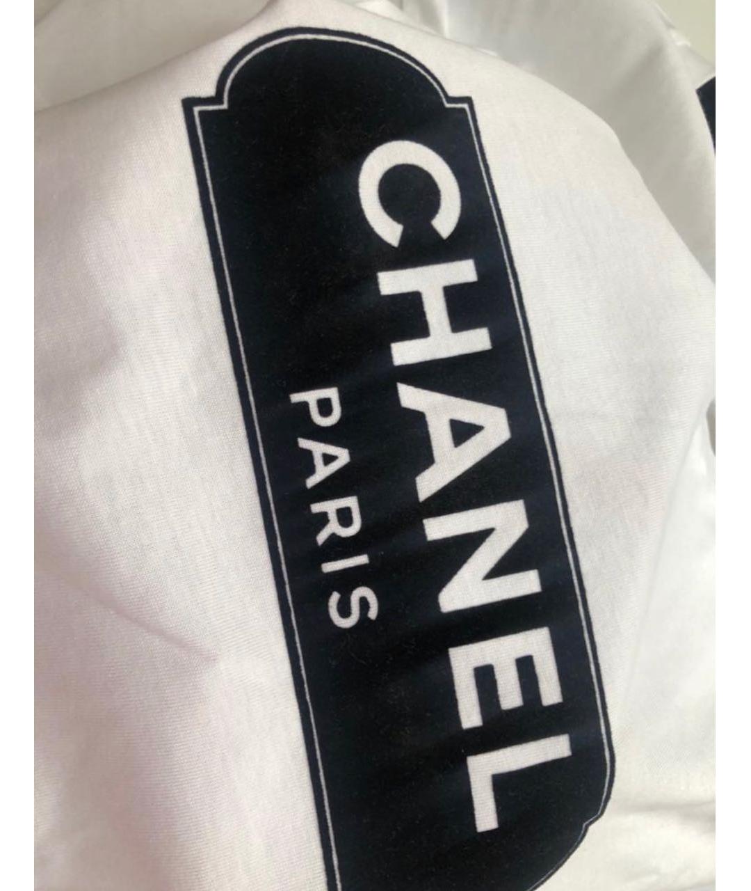 CHANEL PRE-OWNED Хлопко-эластановая футболка, фото 2